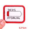 Positive Energy Letter Patch Cartoon Inspirational Quotes Embroidered Patches Iron On Patches For Jeans Jackets Sew Patch DIY