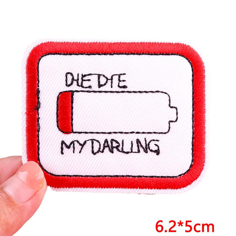 Positive Energy Letter Patch Cartoon Inspirational Quotes Embroidered Patches Iron On Patches For Jeans Jackets Sew Patch DIY