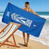 Custom KKS Lech Poznań Print Beach Towel, Large Soft Quick Dry Towel for Beach Camping Swimming