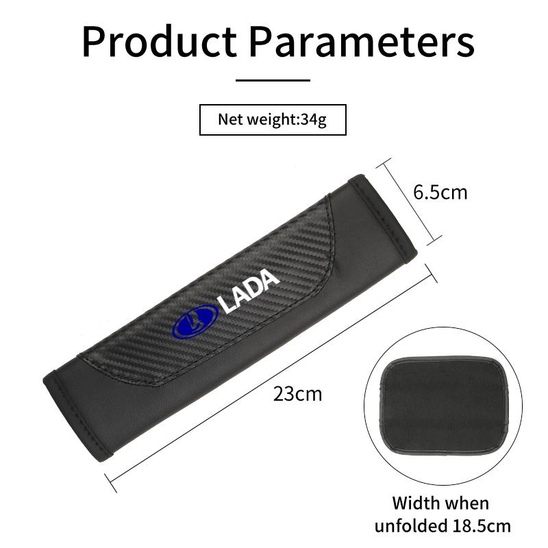 Car Safety Belt Shoulder Protection Cover Seat Belt Padding Pads For Lada Priora Sedan Sport Kalina Granta Vesta Niva Largus Vaz PP28