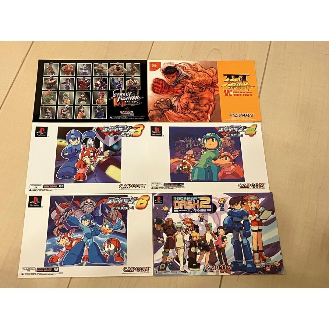 Capcom Street Fighter, Rockman not for sale postcard set of 6