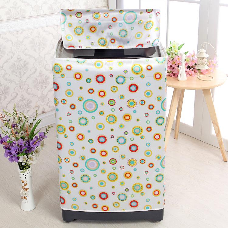 Kang's Satin Fabric Dust Cover for Vertical Pulsator Double Tub Washing Machines
