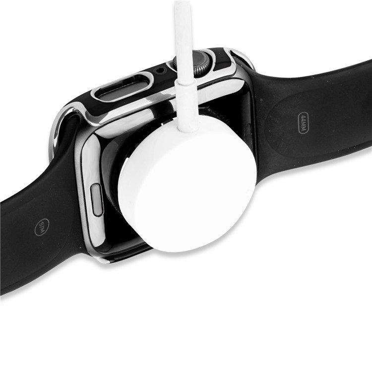 2in1 Case + Tempered Glass for Apple Watch 7/8/9 45mm - Black / Silver