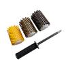 Brushes Ski Brush Set Rotating Kit Board Waxing Electric with Axle Shaft Handle