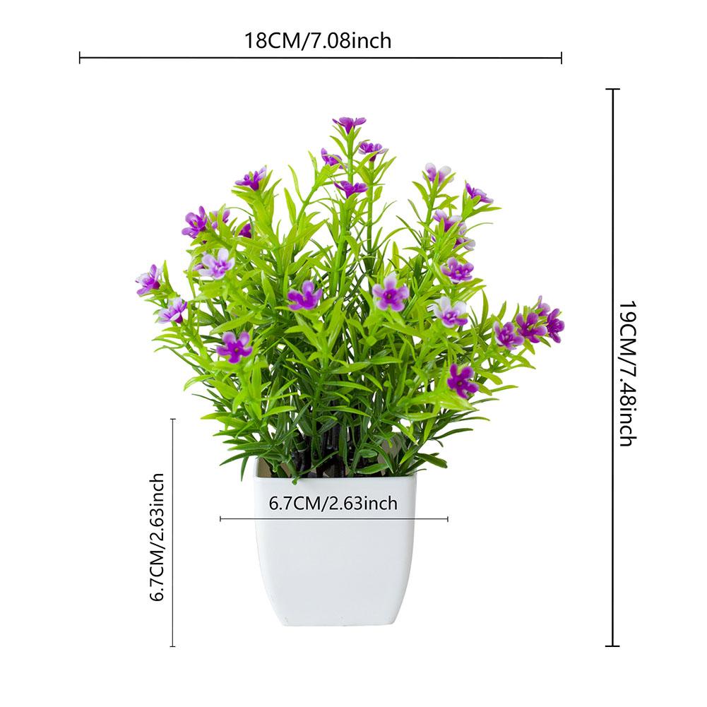 Flower Artificial Bonsai Home In Pot Indoor Outdoor