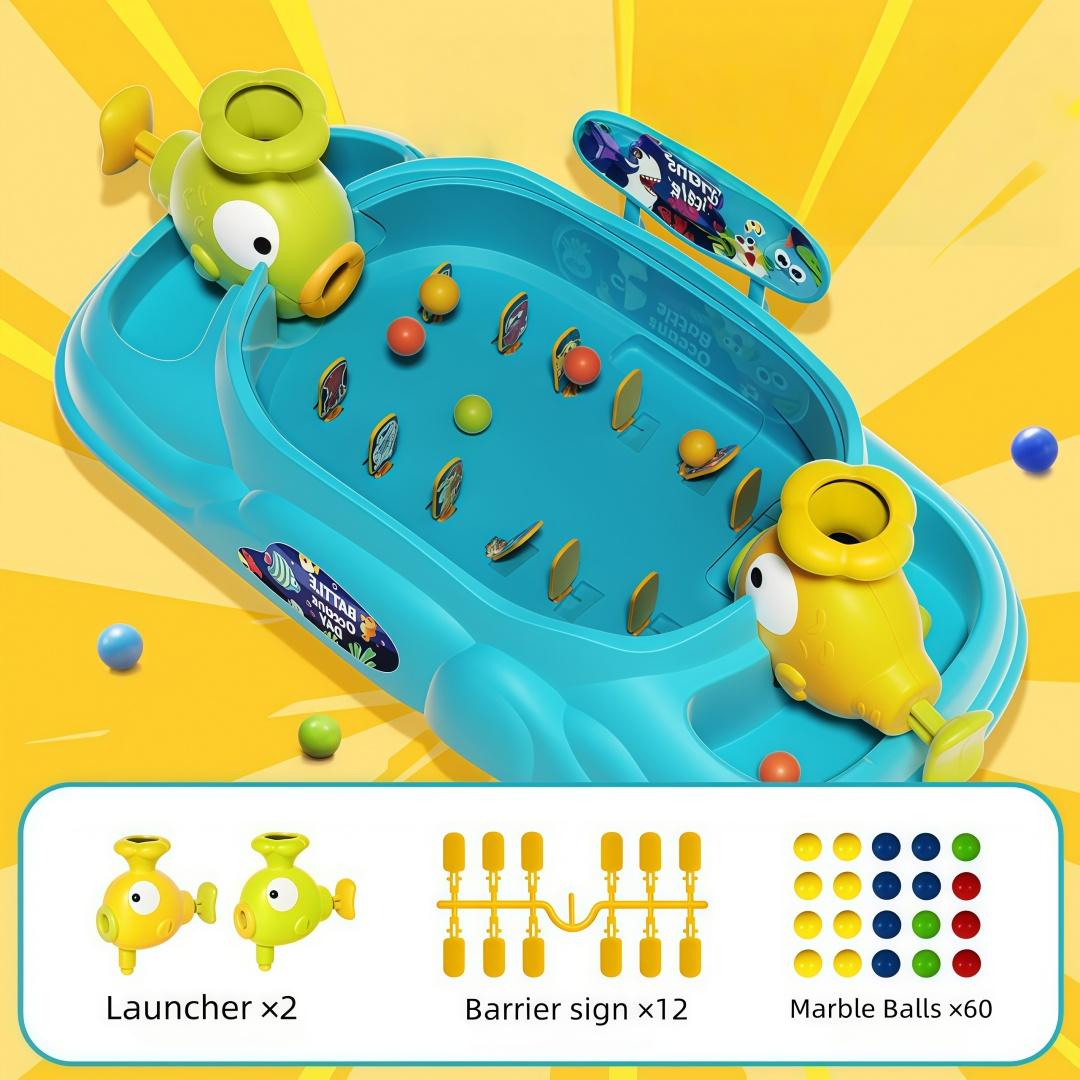 Parent-Child Vegetable Pinball Launcher Kids Desktop Mecha Battle Toy Family Party Interactive Game Prop