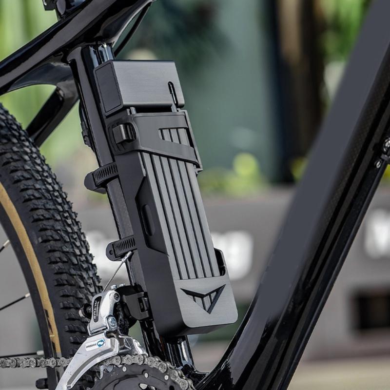 High Security Bicycles Lock Heavy Duty AntiTheft Cycling Lock with Key and Brackets Bike Security Folding Lock Enduring