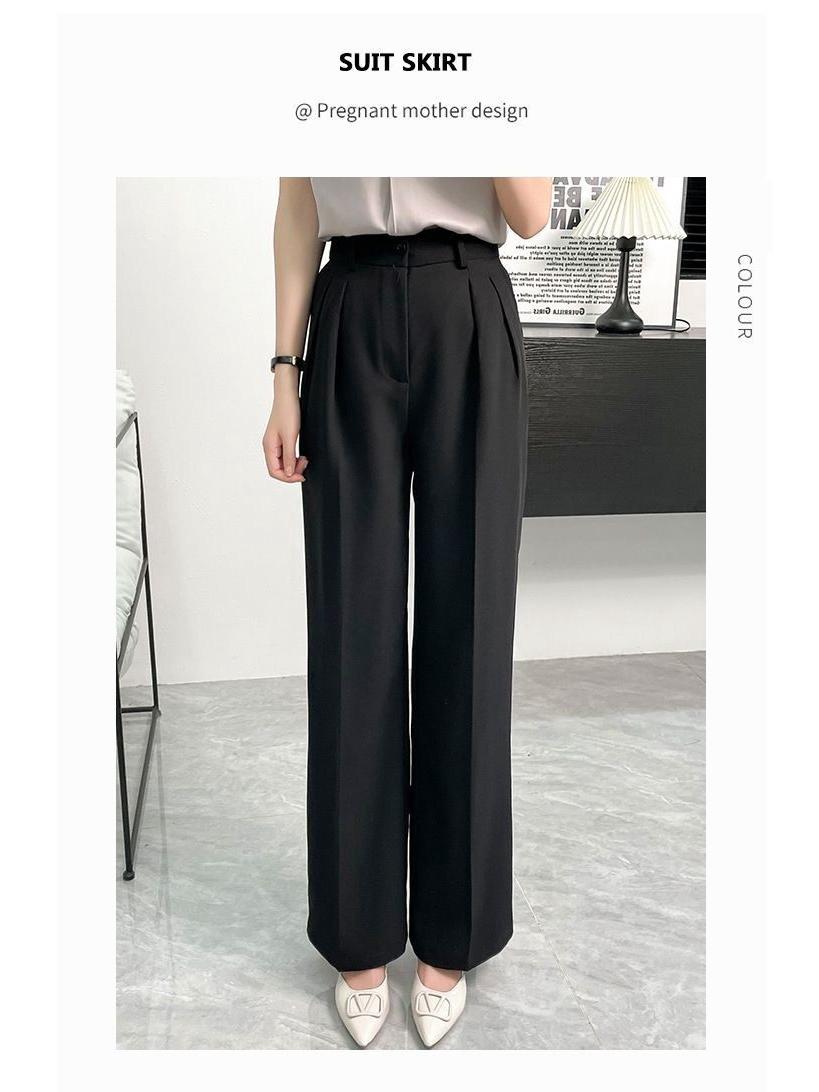 

Women s Slimming Business Casual Pants - Straight, Wide Leg Western Style for Spring & Summer. XXXL