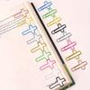 [20pcs Durable Metal Cross Clips] 20pcs Assorted Colors Metal Cross Paper Clips - Durable Steel Office Bookmarks & Document Organizers