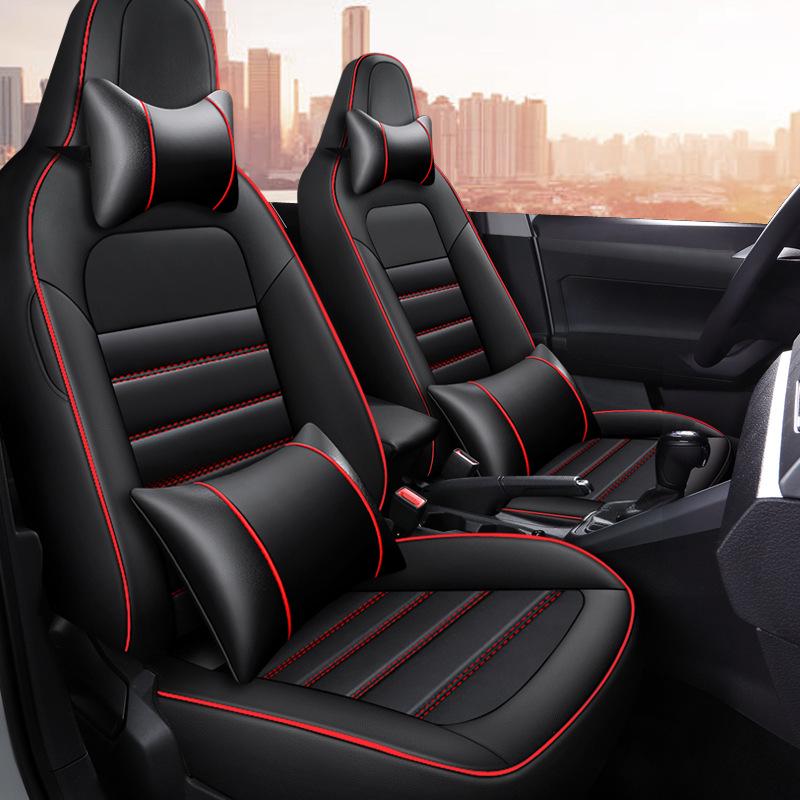 HMGJ Custom Car Seat Covers for Volkswagen POLO Plus – Full Package, All-Season Mats.