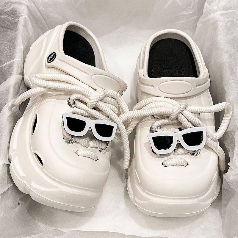 TUINANLE Women's Diy Clogs Slippers Woman Garden Shoes Beach Sandals Non Slip Summer High Quality Platform Slides Fashion