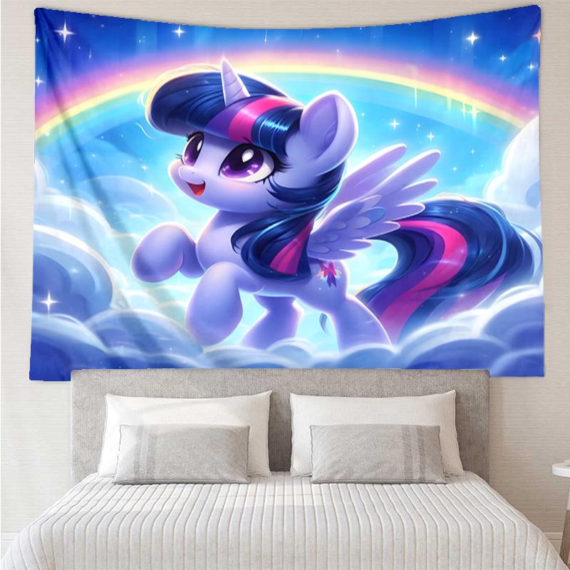 Twilight Sparkle's Unicorn Tapestry Hanging for Bedroom,Livingroom, Playroom,Decor Art Room Wall Tapestry Holiday and Birthday Gifts