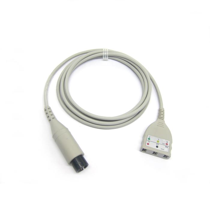 Universal Replacement ECG Trunk Cable AHA Intermediate Adapter, Use for Companion ECG Lead Wires
