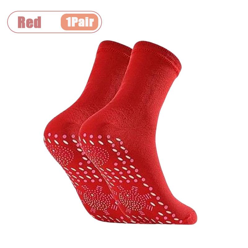 Winter Thermal Tourmaline Energy Socks Self Heating Massage Mid Calf Socks for Men and Women Breathable Anti Slip Warm