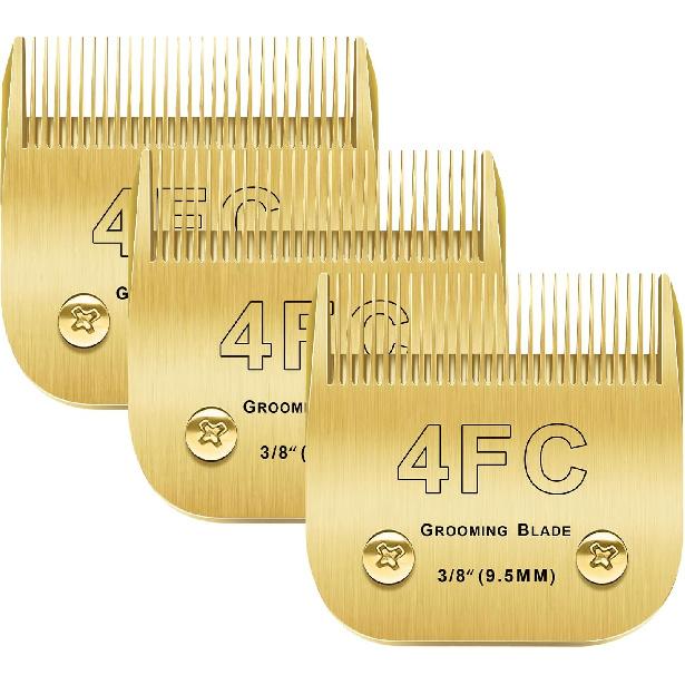 40 Blades Dog Grooming Blades Compatible with Andis/Oster A5/Wahl KM-10 Series Dog Clippers Replacement Blades,Detachable Dog Clipper