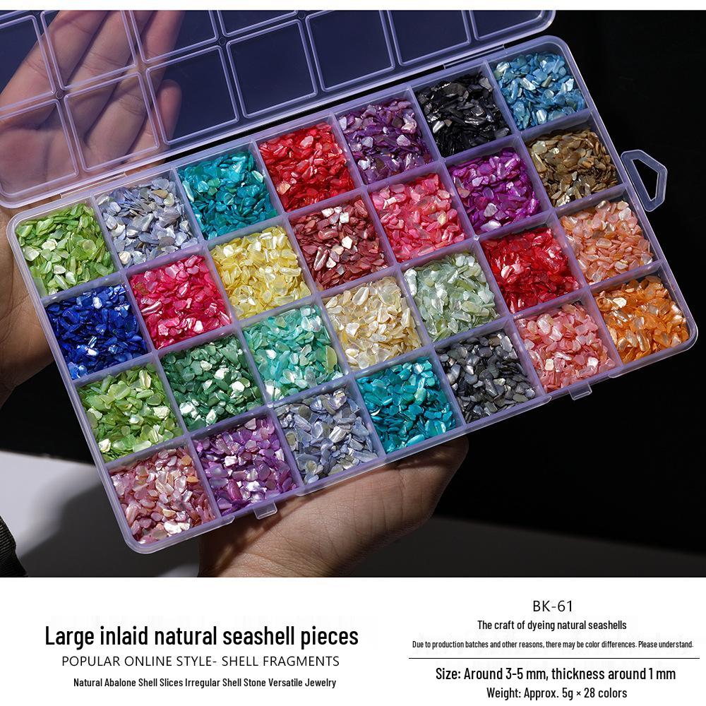 Mother-of-Pearl Shell Nail Art & Brooch Hairpin DIY Craft Kit