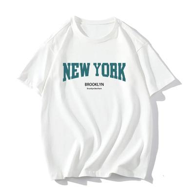 Hirsionsan Gothic Letter Printed T Shirt Damen Sommer Lose Beiläufige Weibliche Kleidung Elegante O Hals Baumwolle Lady Tops Y2k