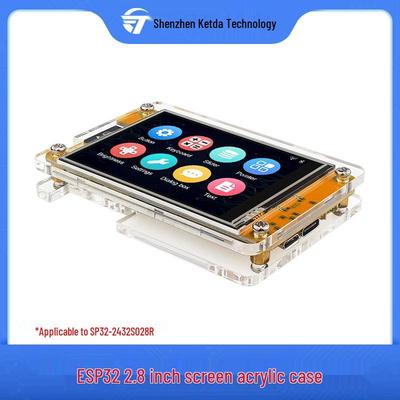 2.8" TFT Dokunmatik Ekranlı ESP32 Geliştirme Kartı için Akrilik Kılıf (Koruyucu Sabit Ekran Braketli Kabuk)