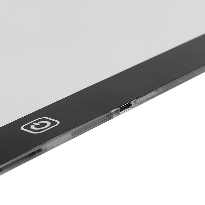Dimbar USB A4 LED Lysboks Tegnebrett Kunst Sjablong Tegnemønster Pad