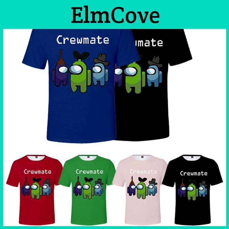 Game Among Us Tshirt Imposter Crewmate Kids Short Sleeve Oneck Tshirt Gift