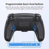 Bluetooth Wireless Controller Dual Vibration Gamepad Gaming Console Controller for PS4 Controller Joystick Luminous Handle(White)