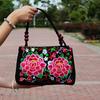2026 New Fashion Embroidery Women Small Handbags National Floral Embroidered Lady Top-handle Bags Single-layer Beading Falp Carrier