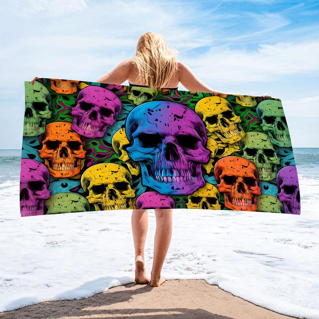 70x140 Microfiber Custom Printed Beach Towel - Absorbent & In Stock