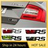 Car Sticker 2025 Hot Car Trunk Decals for Skoda VRS Logo Superb Octavia Karoq 2 A7 Tour Kodiaq RS Yeti Fabia 1 Rapid Rear Emblem