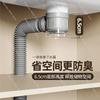 Universal Press and Bounce Drain Set for Bathroom Cabinets, Washbasins, Anti-odor Return Magic Tool for Efficient Drainage