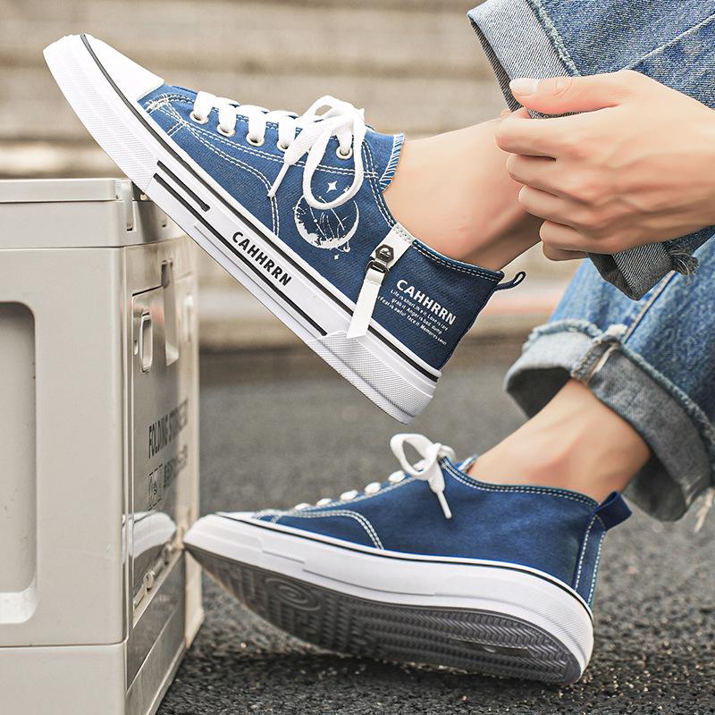 Herrskor i canvas Andningsbara Original Board Shoes Student Klassiska Tygskor Lågskor