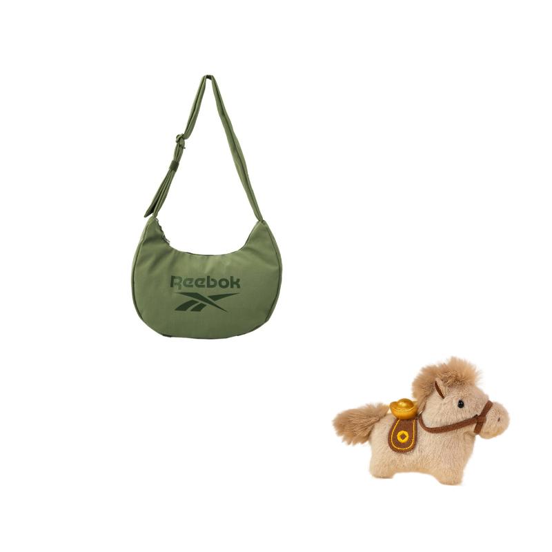 Reebok Fabric Dumpling Crescent Bag, Shoulder Bag, Crossbody Bag Medium Unisex RB230011M