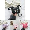 Cute Mini Crossbody Bag For Kids And Adults Stylish Bowknot Shoulder Bag Lightweight Pu Material