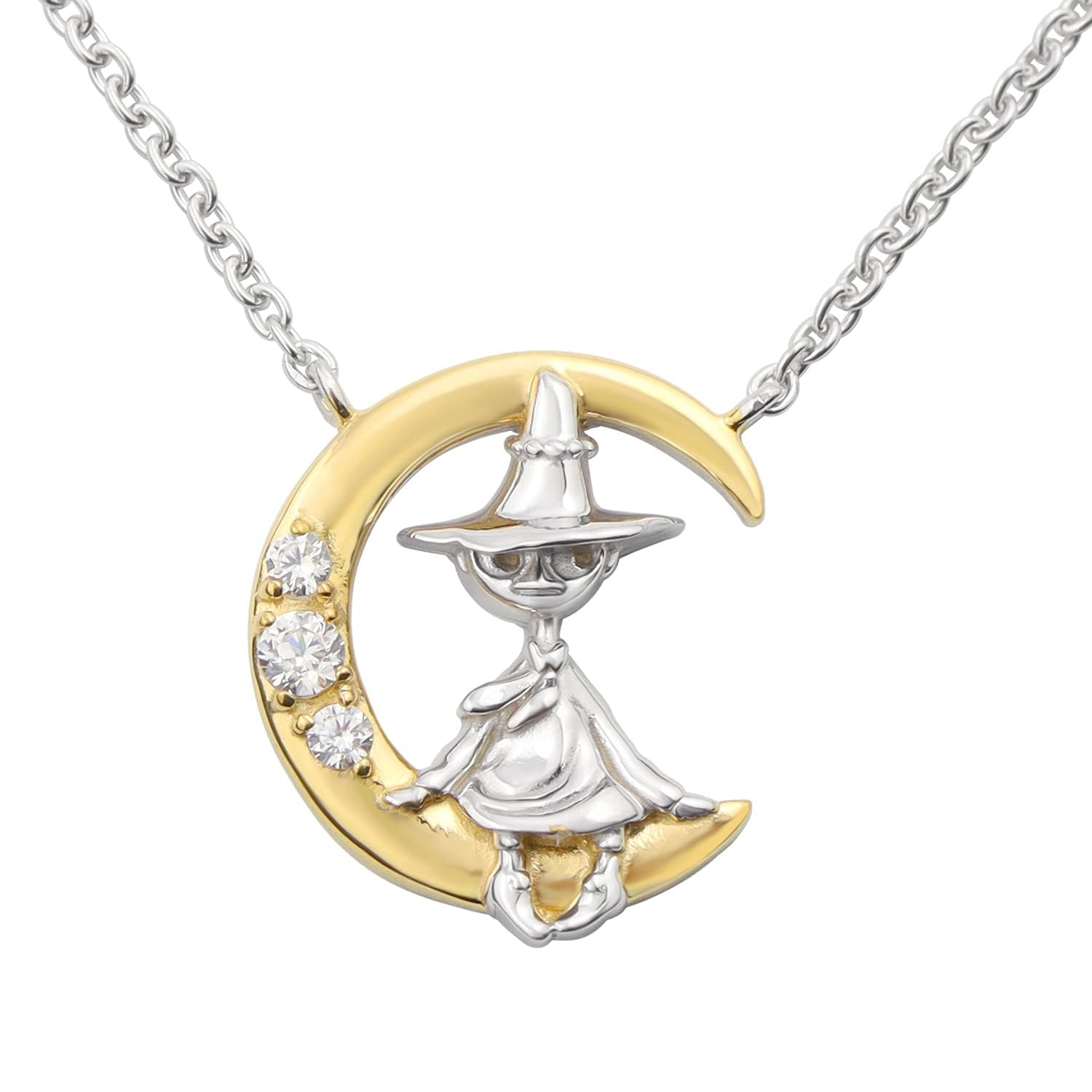 

Moomin Snufkin Crescent Moon Necklace Silver 925 Official Traveler Moon Goods Character [Shinjuku Ginnokura] Women s срібний