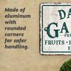Personalized 8x12 Inch Retro Metal Sign, Waterproof Farmhouse Wall Decor for Garden Yard
