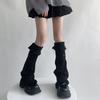 Autumn Winter Japanese Y2K Spice Girl Subculture Hole Open Cuffed Ripped Mid-calf Cute Versatile Leg Socks Covers
