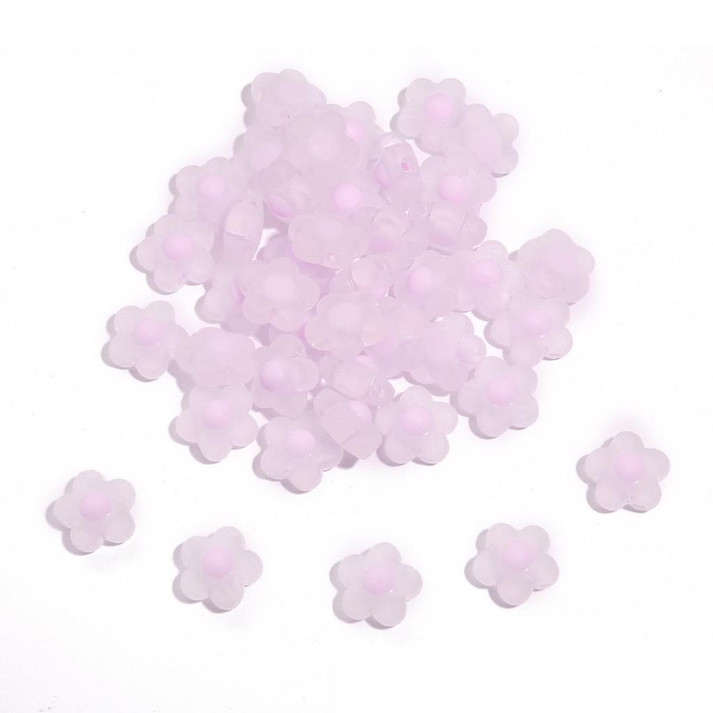 Frosted Acrylic Round Beads for DIY Jewelry and Beading Accessories