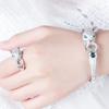 Cerchio Cinturino Zirconio Micro-pavé Bracciale Classico Bianco Zirconio Denaro Leopardo Gioielli Gioielli Testa di Leopardo