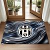 Juventus FC Design Crystal Velvet Rug Soft Decorative Mat for Bedroom Entrance