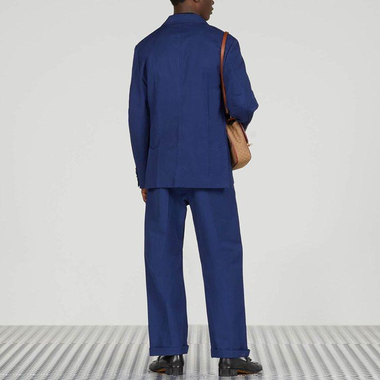GUCCI SS24 Business Suit Coat Men's Blue 740618-ZAM2E-4912