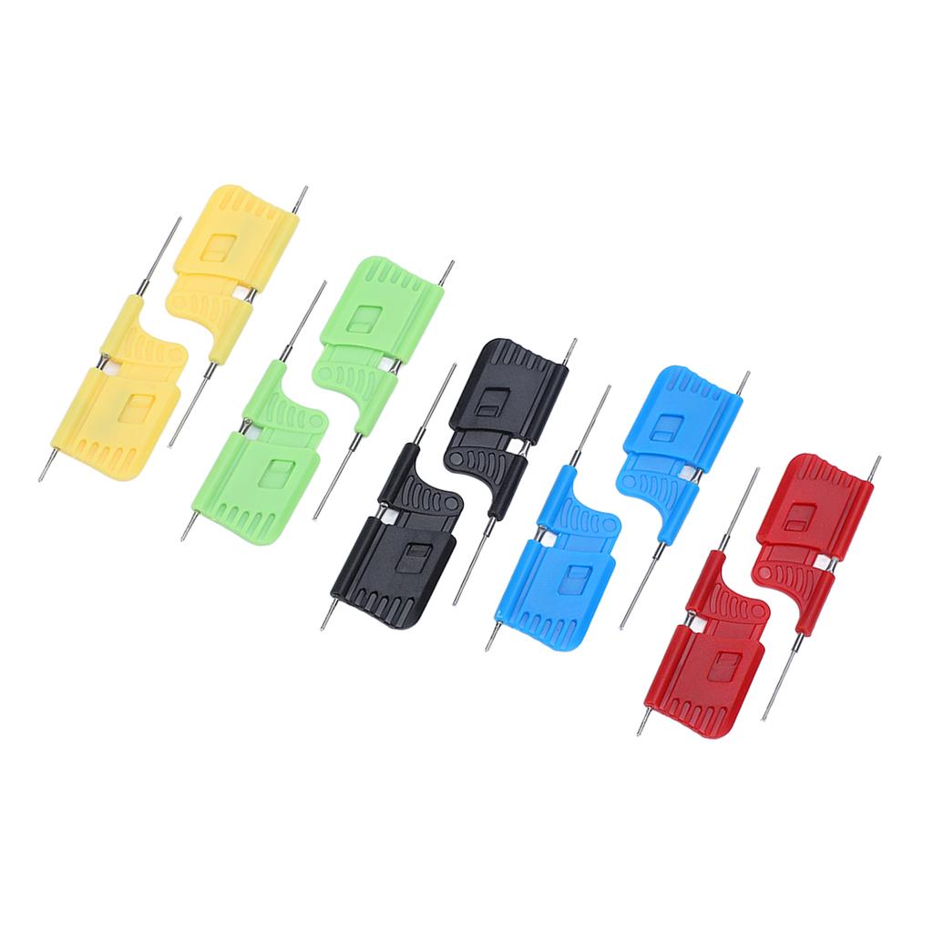 10Pcs IC Test Clip SMD Testing Hook Fine Dual Hooks Tools Set Kit for Maintenance