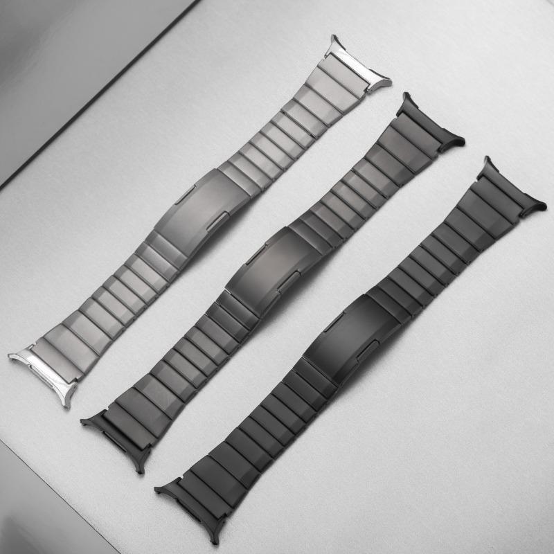 Edelstahlarmband für Samsung Galaxy Watch 8/8 Classic Gebogenes Anschlussdesign für Galaxy Ultra 2025/ 47mm Business-Armband