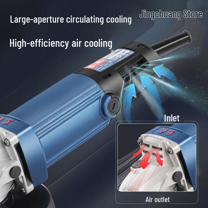 Dongcheng S1M-FF04-100BS Industrial Angle Grinder CN plug (adapter included)