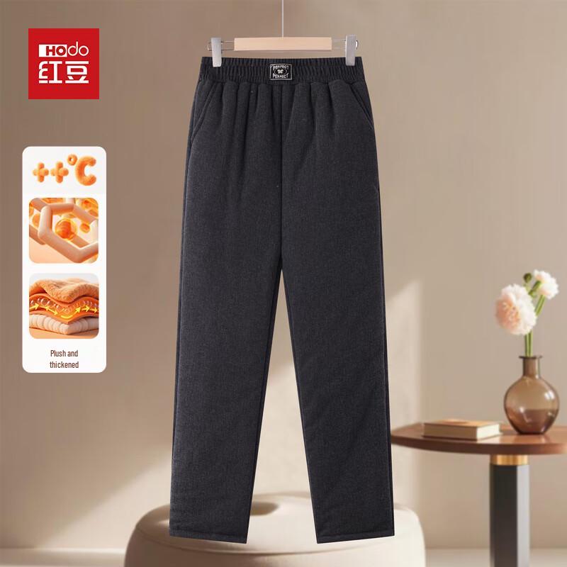 Hodo Mid-Aged Women s Fleece-Lined Straight-Leg Winter Pants 3XL