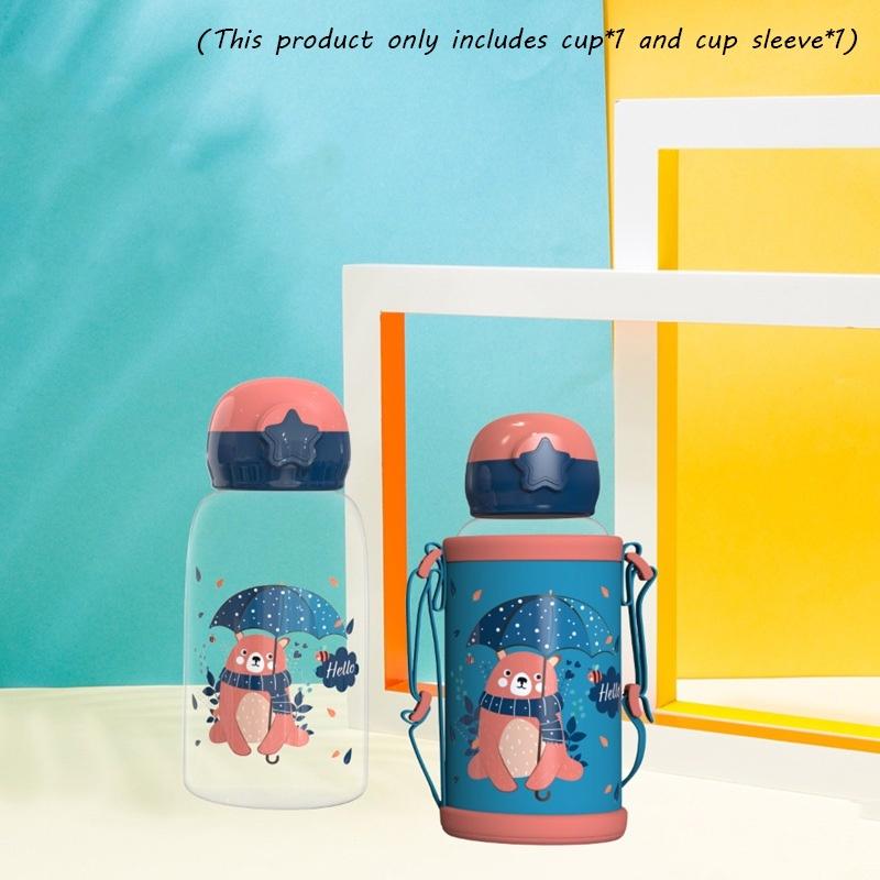 Bottle 700ml Water Straw Cup Sleeve Portable Leakproof Kid Kettle Sports Travel