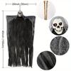 1pc, Halloween hanging decoration white, Halloween hanging, Halloween skeleton decoration, Halloween hanging decoration