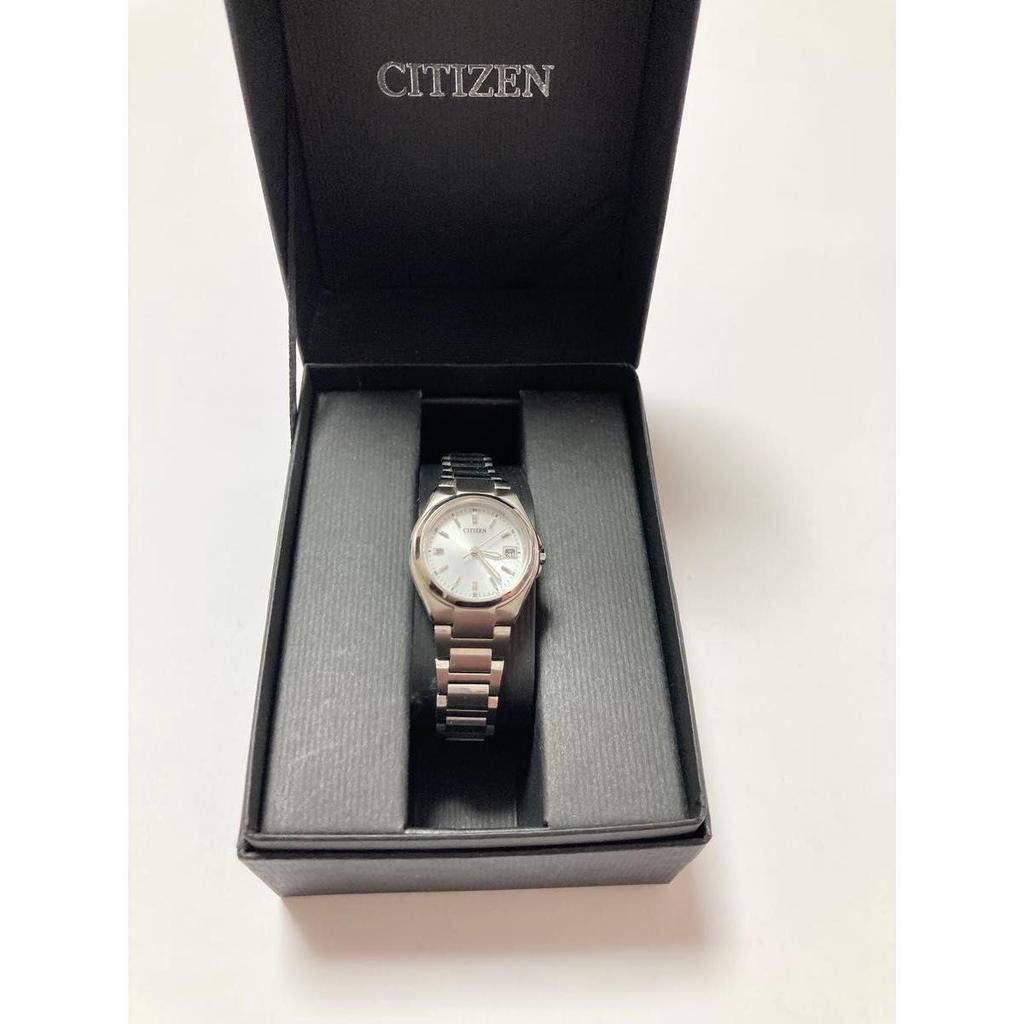 Used CITIZEN Citizen Watch Silver Eco Drive Crystal Glass Water Resistant to 10 ATM