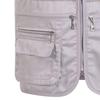 Casual Summer Sleeveless Fishing Vest Solid Color Plus Size Loose Waistcoat for Outdoor Classic Multi Pocket Photograph Vest