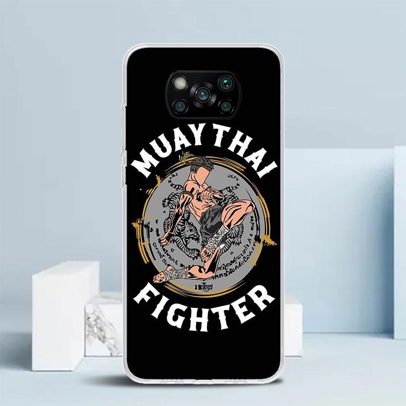 Muay Thai Fight Boxing Phone Case For Xiaomi Poco F7 Ultra X5 X6 X7 Pro M7 Redmi 15C 15 13C 13 12C 12 10C 10 10A 9 9C 9A 9T Cove