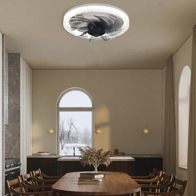 Ceiling Fan Light Remote Control Modern Ceiling Fan Light with Converter Extender Flush Mount Ceiling Fan with Light AC 85V-265V