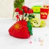 11-teiliges Set Liebesfruchtgabel für Zuhause, Wohnzimmer, Desktop, Edelstahl, Obstschild, Ornament, süße Erdbeer-Kohlgabel, Dekoration